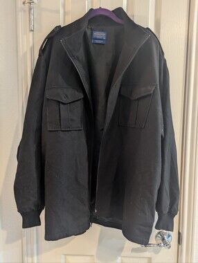 Vintage Pendleton Wool Military Bomber Jacket